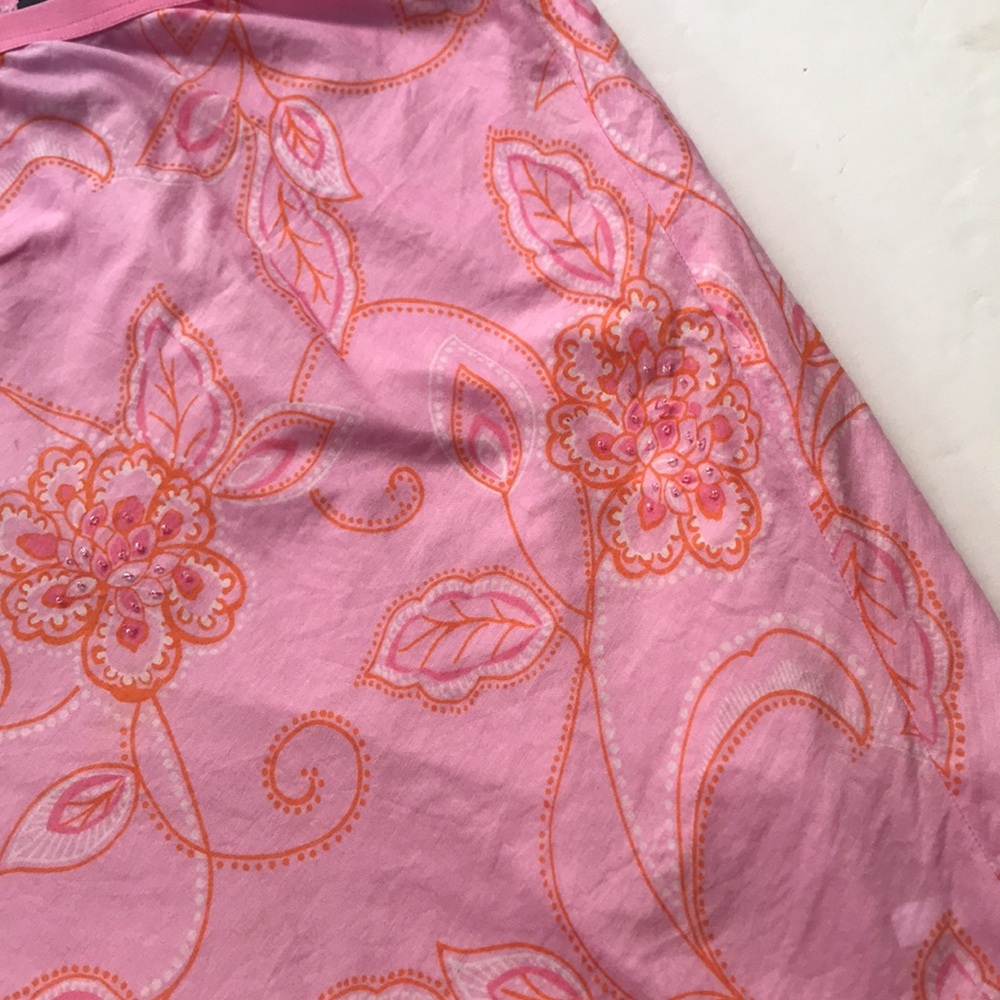 Vintage Y2k Barbie Pink Print Romantic Midi Skirt Rare 90‘s Pastel Ballet Large - Picture 7 of 16
